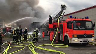 Großbrand Stockstadt 01042018  Feuerwehr Stockstadt [upl. by Cummine]