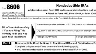 Evil IRA Tax Form 8606  Five Year Club Video 107 [upl. by Ayyidas]