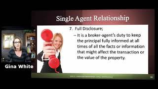 Rowlett Real Estate School  Single Agent Relationship  Florida Real Estate [upl. by Corabel]