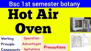 Hot Air Oven  Principle working components advantages limitations precautions of hot air oven [upl. by Eetsirhc]