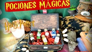 DIY HARRY POTTER  POCIONES MÁGICAS Parte 1 POTTERHEAD [upl. by Ahsaele]