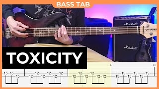 SYSTEM OF A DOWN  Toxicity  Bass Cover with Bass Tabs  SOAD [upl. by Dorca]