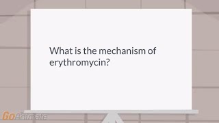 What is the mechanism of erythromycin [upl. by Ingunna165]