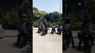 Departing for a motorcycle tour in Montenegro montenegro yamaha triumph [upl. by Tallulah]