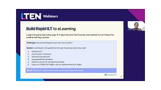 LTEN  AI Use Case  Rapid ILT to eLearning with AI [upl. by Netsreik]