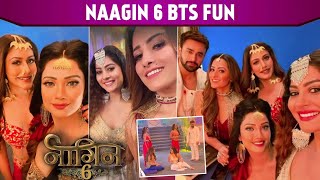 Naagin 6 Surbhi Chandna Adaa Khan Pearl V Puri And Anita Hassanandani Had A BLAST [upl. by Akieluz810]