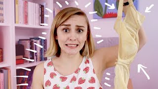 Not Wearing a Bra for a Week with Big Boobs  Hannah Witton [upl. by Duhl]