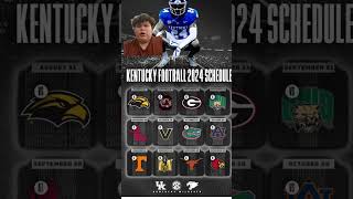 Kentucky football schedule predictions 2024 [upl. by Heeley]