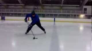 Hockey Stick Handling Skills  Backhand and Forehand Flips Over the Blueline [upl. by Sethi]