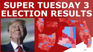 🔴 LIVE SUPER TUESDAY III ELECTION RESULTS STREAM AZ FL IL KS OH [upl. by Akkim]