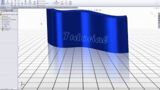 SolidWorks Tutorial Adding text to a surface [upl. by Eigger]