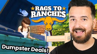 Dumpster diving for our next lets play Rags to Ranches Part 29 [upl. by Lauritz]