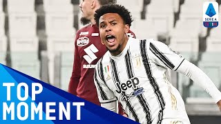 USAs Weston McKennie Scores First Juventus Goal  Juventus 21 Torino  Top Moment  Serie A TIM [upl. by Etnaihc]