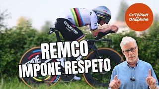 ⏱️ EVENEPOEL ARRASA en la CRONO y ya es LÍDER del DAUPHINÉ ⭐️ [upl. by Aimekahs390]