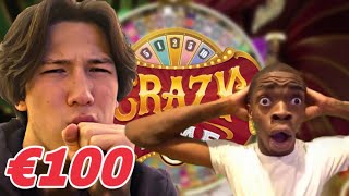 ONLINE GOKKEN MET €100 ZETTE MIJ GOED  casinostream highlights [upl. by Thormora894]