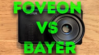 Foveon sensor vs Bayer sensor by SIGMA cameraSIGMA dp2 merrill VS SIGMA fp [upl. by Haisoj]