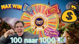 100 naar 1000 euro GOKKEN😯 MAX WIN 4 [upl. by Sivam723]