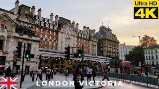 4K  London Evenings 🌃  Victoria amp Hyde Park Corner  London UK [upl. by Kimura]