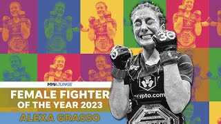 UFC Champ Alexa Grasso Reacts to Winning 2023 Female Fighter of the Year Award [upl. by Justinian]