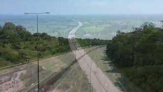 Drone Footage Captures M25 Motorway Empty Due to Construction [upl. by Enirak]