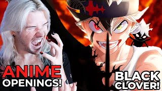 BEST ANIME INTROS  REACTION  ANIME OPENINGS  BLACK CLOVER INTROS 113 [upl. by Zetta]