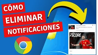 Como quitar las Notificaciones de Google Chrome en pc Windows 10 2024 [upl. by Coleman]