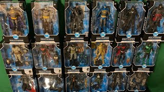 McFarlane DC multiverse Batman Collection all batmen [upl. by Miksen]