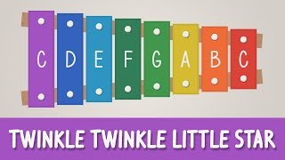 How to play Twinkle Twinkle Little Star on a Xylophone  Easy Songs  Tutorial [upl. by Ocimad]