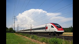 Bahnverkehr im Birrfeld am 310724  quotICN BoxXpress Vectron railCare Giruno Re460 Schindlerquot [upl. by Zitvaa]