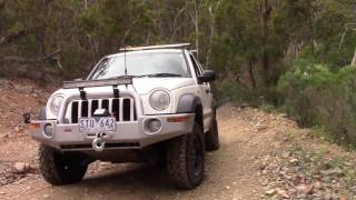 Lerderderg 4wdriving Toyota Hilux Jeep Cherokee KJ [upl. by Htebazie]