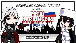 BSD react to Fatui Harbingers as new Organization  DONE ✅  BSD X GENSHIN  part 17  GCRV [upl. by Adyaj]