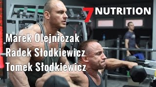 Marek Olejniczak Radek Słodkiewicz Tomek Słodkiewicz  trening barków [upl. by Cyd]