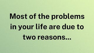 Most of the problems in your life are due to two reasons  Factopia Insights [upl. by Branen]