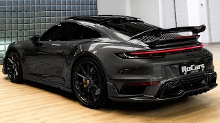 Akrapovic Porsche 911 992 Turbo S by TECHART  Sound Interior and Exterior in details [upl. by Narok]