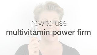 How to use MultiVitamin Power Firm  Dermalogica [upl. by Eednarb]