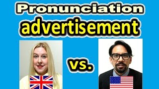 How to Pronounce ADVERTISEMENT in British and American English  ForB English Lesson [upl. by Eemaj329]