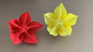 ORIGAMI FLOWER CARAMBOLA Carmen Sprung [upl. by Dagny]