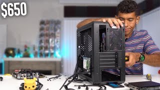 650 Gaming PC Build  i3 8100 GTX 1050 Ti w Benchmarks [upl. by Kunin54]