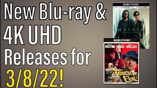 New Bluray amp 4K UHD Releases for 3822 [upl. by Geaghan405]