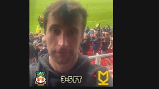 MK Dons put 5 past Wrexham  Wrexham vs MK Dons Vlog [upl. by Gaulin]