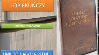 KODEKS RODZINNY I OPIEKUŃCZY MP3  DO SŁUCHANIA  KRIO  Audiobook [upl. by Adniles]