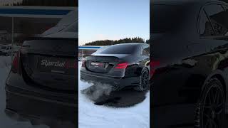 Mercedes E63S AMG 20 CELSIUS ENGINE SOUND mercedesamg e63s amg mercedes shorts subscribe [upl. by Gratt]