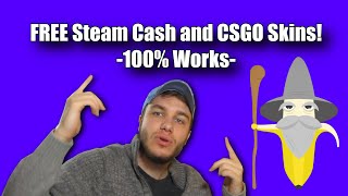 How To Earn Bananas To Get FREE CSGO Skins and Get Free Steam Cash On Bananatic [upl. by Therine]