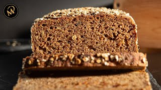 Gesundes Dinkel Vollkornbrot backen  Muntermacher [upl. by Dumond]