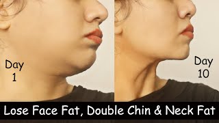 Lose Double Chin amp Face Fat in 10 Days  Lose Neck Fat  Slim Face Exercise  Double Chin Exercise [upl. by Eessej]