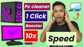 Pc cleaner one click booster 10x speed  how to clean your pc [upl. by Iolande]