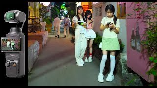 Low light DJI Osmo Pocket 3 footage China [upl. by Ennyrb]