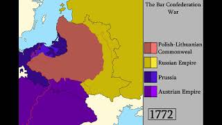 Partitions of PolandRozbiory Polski 17681795 [upl. by Tarrance748]