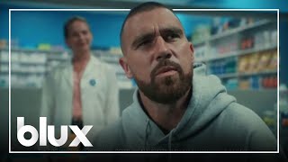 Travis Kelce Pfizer Commercial 🏈 FULL  blux [upl. by Chesnut]