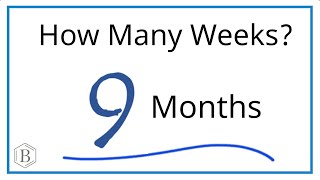 How Many Weeks in 9 Months [upl. by Nahsaj325]